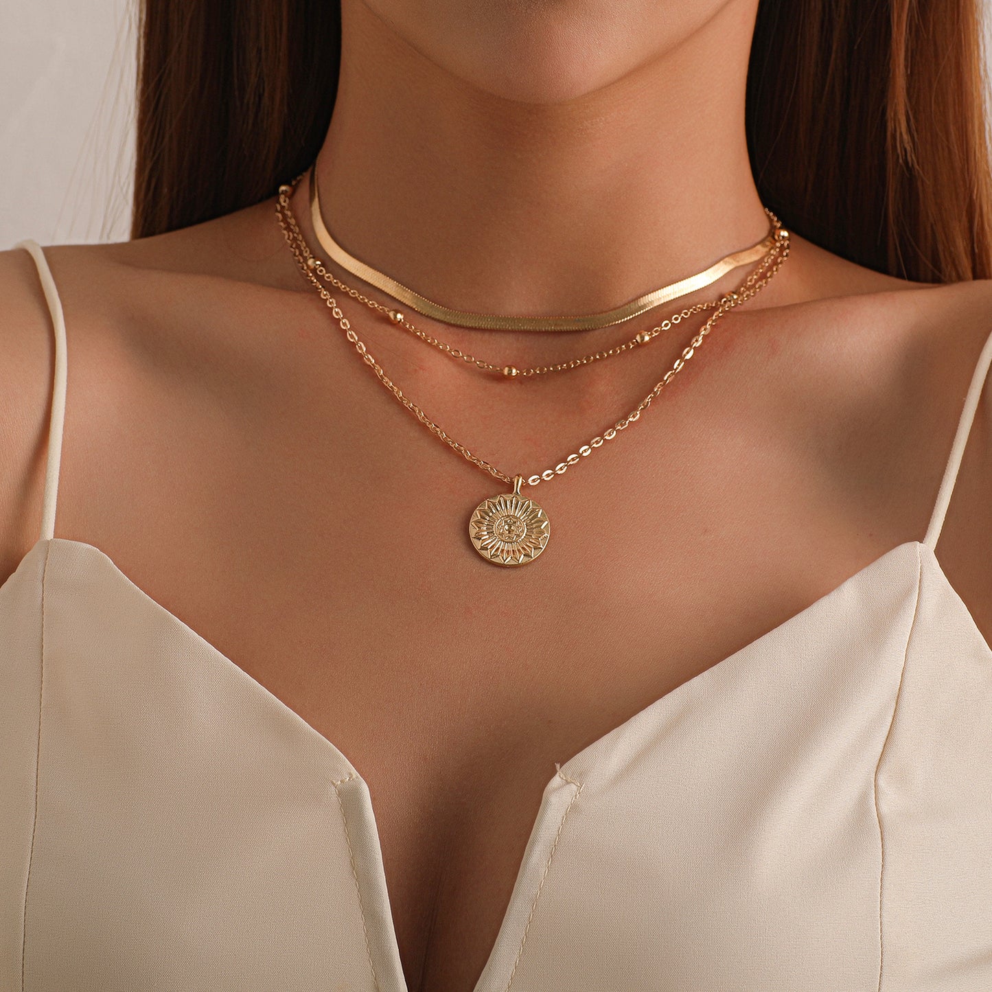 Aurora Medallion Necklace