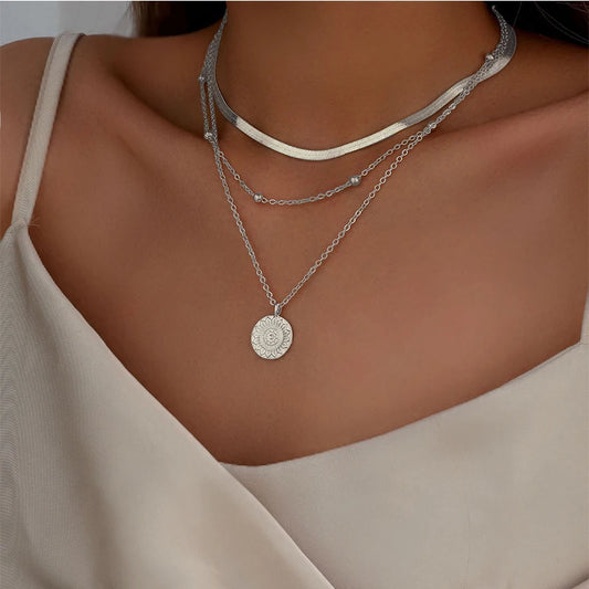 Aurora Medallion Necklace